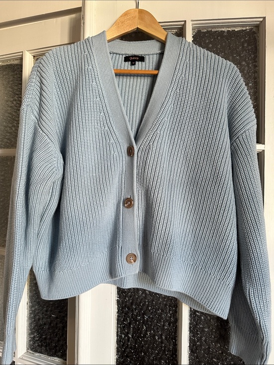 Quince Sweaters - Quince Cotton Fisherman Boxy Cropped Cardigan